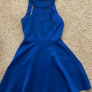 royal blue skater dress
